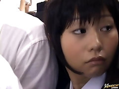 Japanese Teen Gets Fucked In Mouth And Pussy In Bus